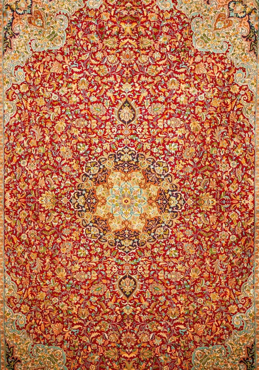 Khurasan silk carpet